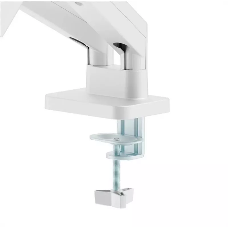 Monitorhalterung GEMBIRD MA-DA2-06-W für 17–32 Zoll Bildschirme, Tischklemmen-/Schienenmontage, weiß