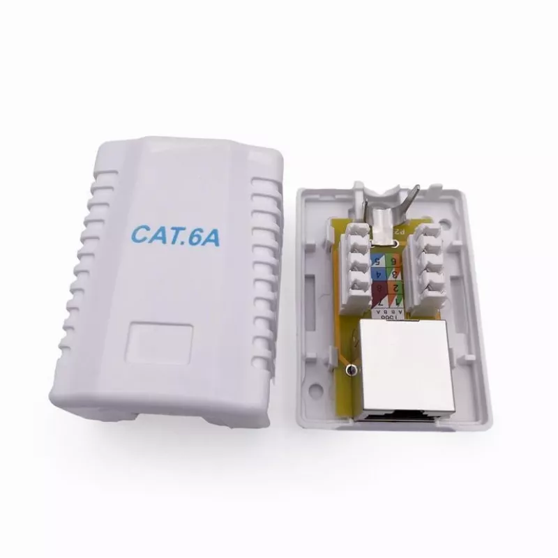 Wandmontierte geschirmte Netzwerkdose GEMBIRD 1×RJ45 Kategorie 6A FTP