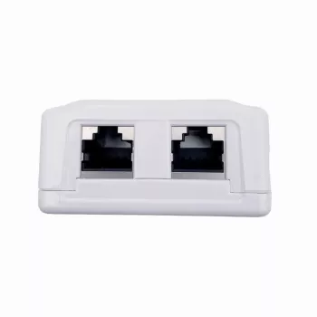 Wandmontierte abgeschirmte Netzwerkdose GEMBIRD Gniazdo natynkowe 2×RJ45 Cat6A FTP