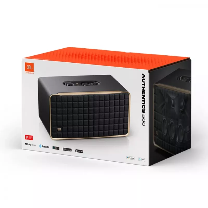 JBL Authentics 500 Schwarz, Gold 135 W
