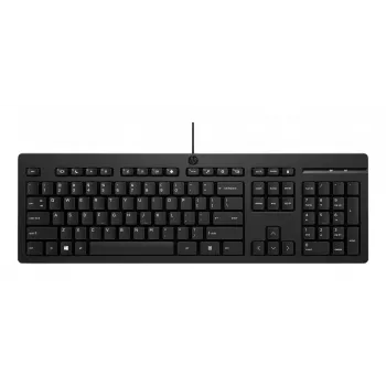 Kabelgebundene Full-Size-Tastatur HP 125 – USB, Membranschalter, schwarz