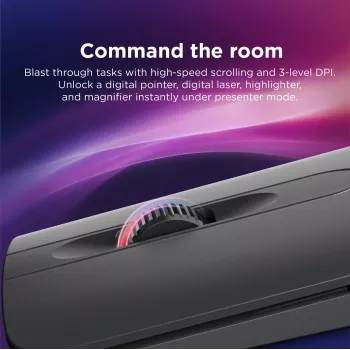 Kabellose beidhändige Bluetooth-Maus Lenovo 4Y51T62792 — IR LED, 4000 DPI, 7 Tasten, Rad, Grau