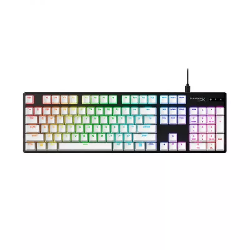 Tastatur-Tastenkappenset, HP HyperX Full Key Set Keycaps, weiß, kompatibel mit HyperX und den meisten mechanischen Tastaturen