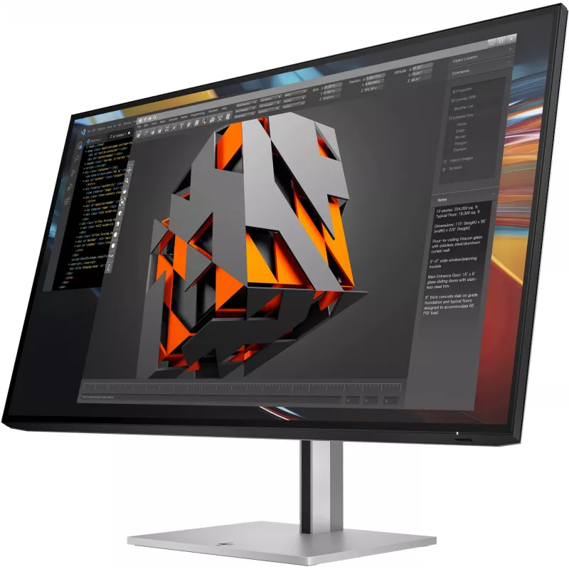 HP Series 7 Pro 31,5 Zoll 4K Thunderbolt 4 Monitor – 732pk, 80 cm (31,5 Zoll), 3840 x 2160 Pixel, 4K Ultra HD, LCD, 5 ms, Schwarz, Silber
