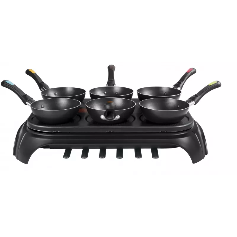 Tefal WokParty Duo PY5828 Schwarz, Edelstahl 1000 W