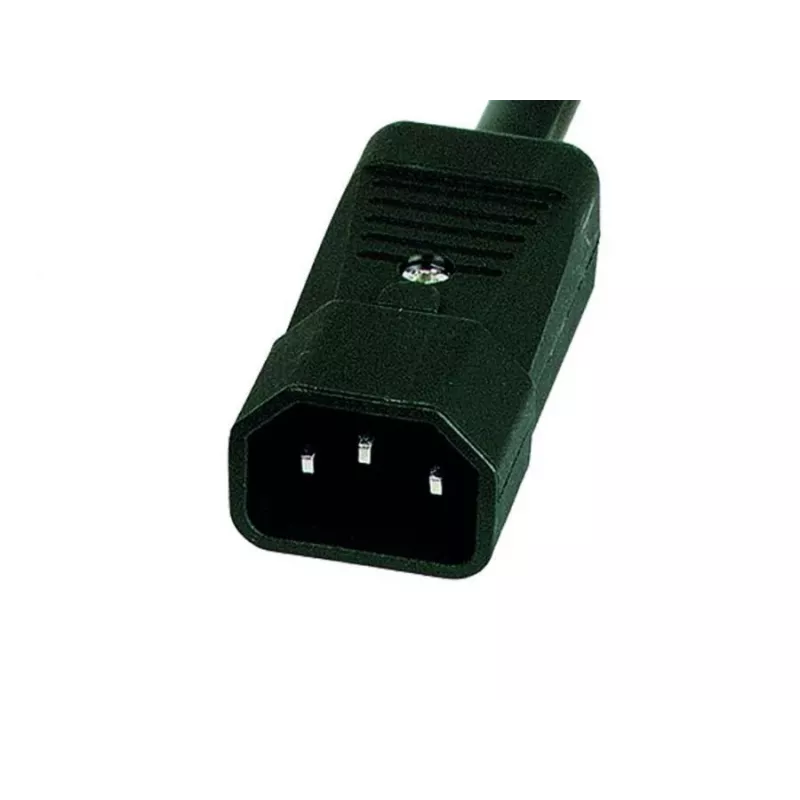19 Zoll Steckdosenleiste 6-fach CEE7, Anschlusskabel 2,35 m, Schwarz – zum Anschluss von Geräten mit Standard-Schutzkontaktstecker an USV (808892)