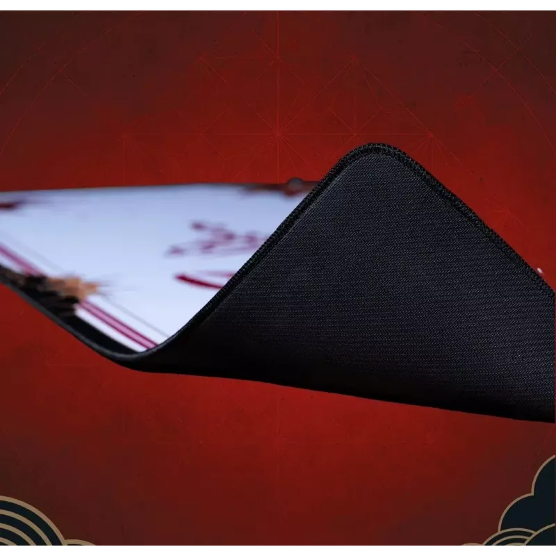 Lexip X Ubisoft - Assassin's Creed - Shadows XXL Mauspad, Schwarz, Gold, Rot, Weiß, Bild, rutschfeste Basis, Gaming-Mauspad