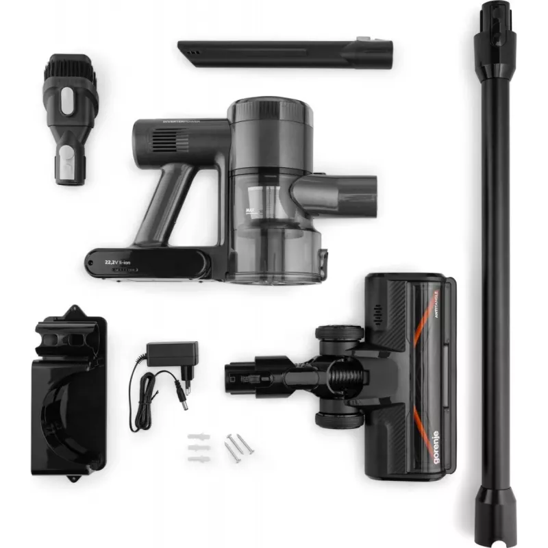 Gorenje SVC222480AA 2-in-1-Akkustaubsauger Batterie Trocken Beutellos 0,701 l 250 W Schwarz
