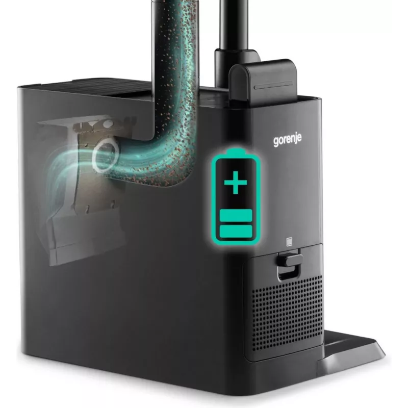 Gorenje SVC296749NEBL 2-in-1-Stielstaubsauger batteriebetrieben Trocken HEPA beutellos 0,6 l 550 W Anthrazit