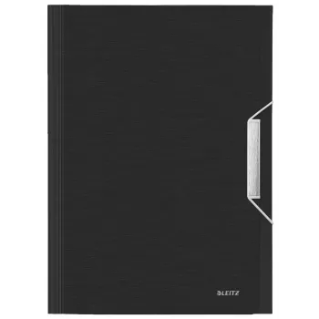 Leitz Erweiterbare Konzertina-Aktenmappe PP, A4, Polypropylen (PP), Schwarz, 250 Blatt, 80 g/m², 6 Fächer