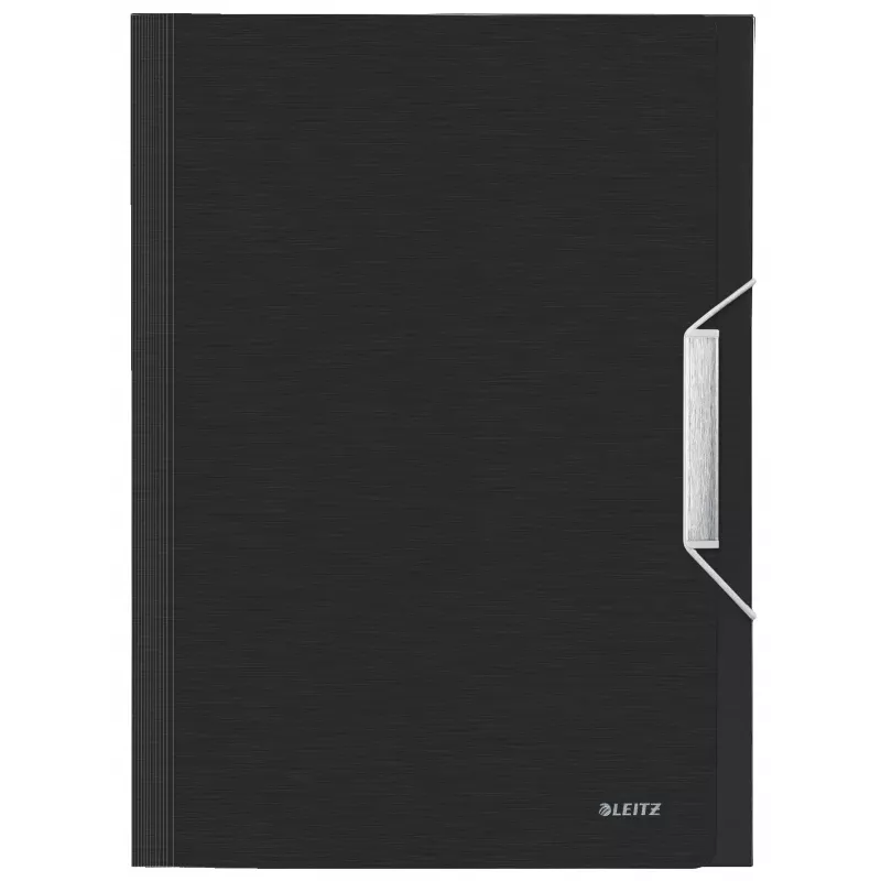 Leitz Erweiterbare Konzertina-Aktenmappe PP, A4, Polypropylen (PP), Schwarz, 250 Blatt, 80 g/m², 6 Fächer