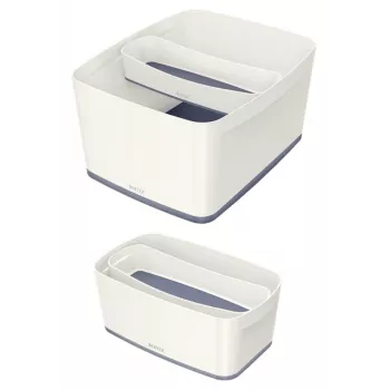 Esselte 5258-10-01 Aufbewahrungsschale Rechteckig Acrylnitril-Butadien-Styrol (ABS) Grau, Weiß