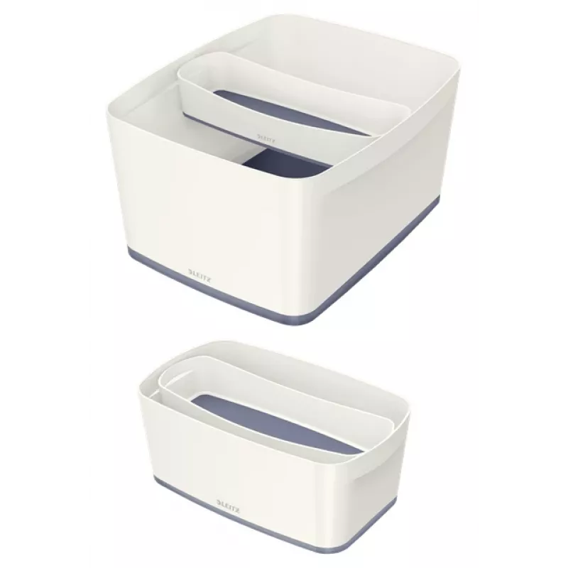 Esselte 5258-10-01 Aufbewahrungsschale Rechteckig Acrylnitril-Butadien-Styrol (ABS) Grau, Weiß