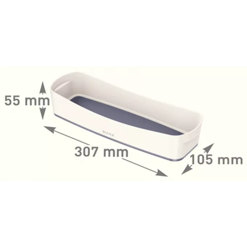 Esselte 5258-10-01 Aufbewahrungsschale Rechteckig Acrylnitril-Butadien-Styrol (ABS) Grau, Weiß