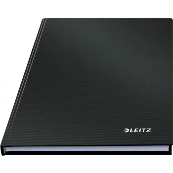 Leitz Notebook Solid Hardcover A5 Liniert 90 g 80 Blatt, Monochromatisch, Schwarz, A5, 80 Blatt, Glänzend, 80 g/m²