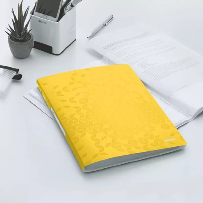 Leitz Display Book WOW PP 20 Taschen, Gelb, Polyvinylchlorid (PVC), 20 Taschen, A4, 231 mm, 13 mm
