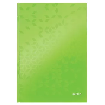 Leitz Notizbuch WOW A4 liniert mit Hardcover 90g/80 Blatt, Muster, Grün, A4, 80 Blatt, 80 g/m², Liniertes Papier
