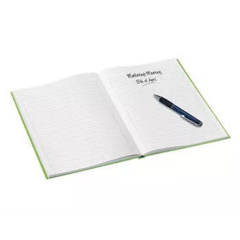 Leitz Notizbuch WOW A4 liniert mit Hardcover 90g/80 Blatt, Muster, Grün, A4, 80 Blatt, 80 g/m², Liniertes Papier
