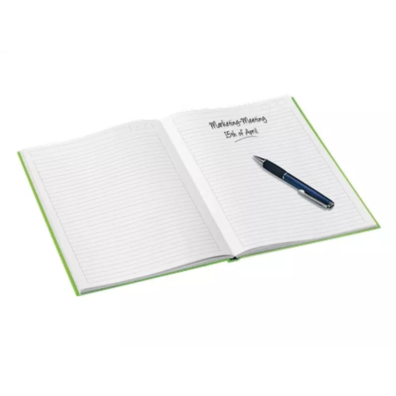 Leitz Notizbuch WOW A4 liniert mit Hardcover 90g/80 Blatt, Muster, Grün, A4, 80 Blatt, 80 g/m², Liniertes Papier