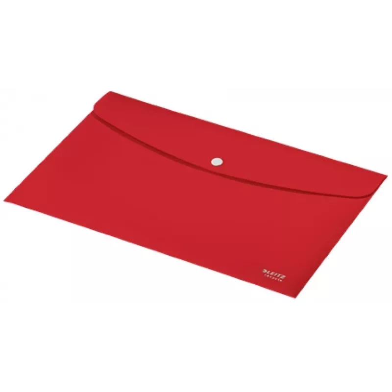 Leitz Recycle Dokumentenmappe, Umschlagmappe, A4, Polypropylen (PP), Rot, Querformat, 60 Blatt