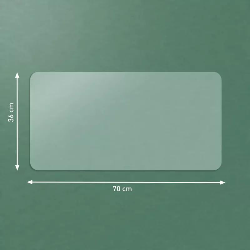 Leitz große transparente Schreibtischmatte, Transparent, Polyvinylchlorid (PVC), 360 mm, 700 mm, 1 mm, 300 g