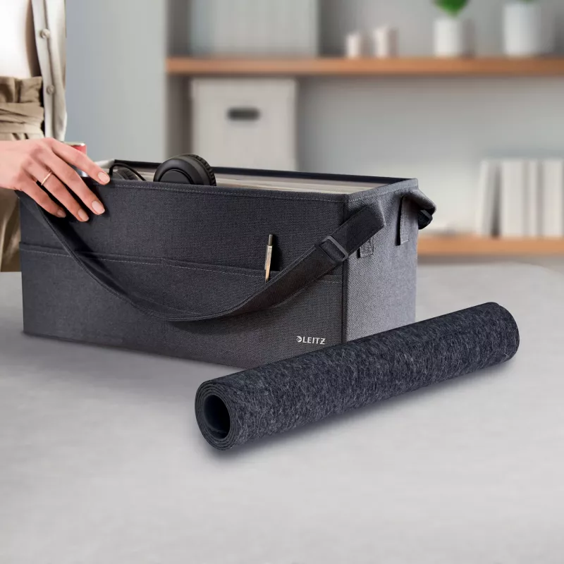 Leitz Large Felt Desk Mat, Dark Grau, Felt, 360 mm, 700 mm, 3 mm, 400 g