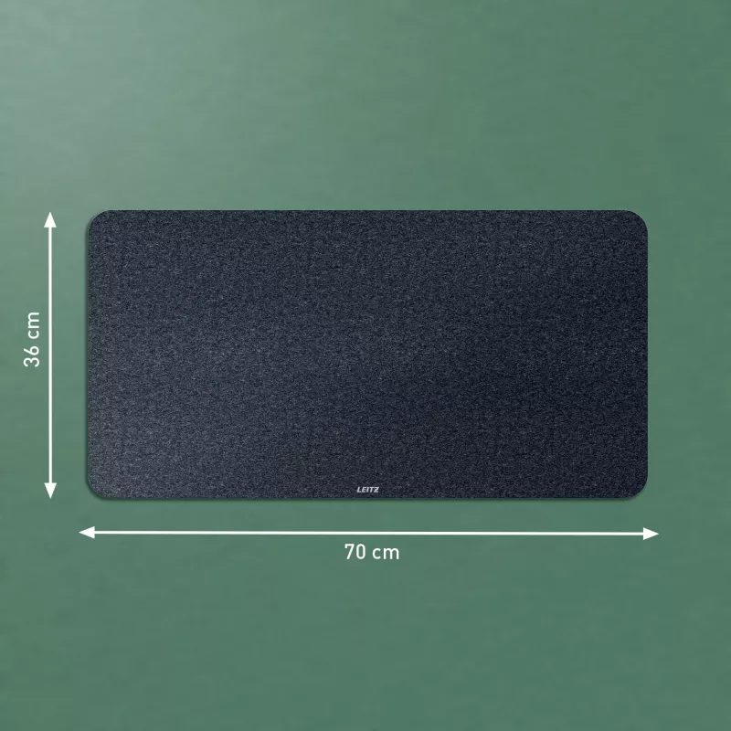 Leitz Large Felt Desk Mat, Dark Grau, Felt, 360 mm, 700 mm, 3 mm, 400 g
