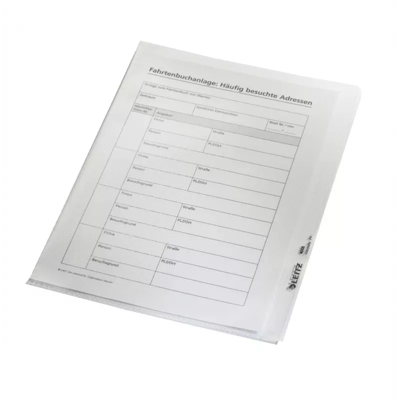 Leitz 41050000 Mappe PVC Transparent A5