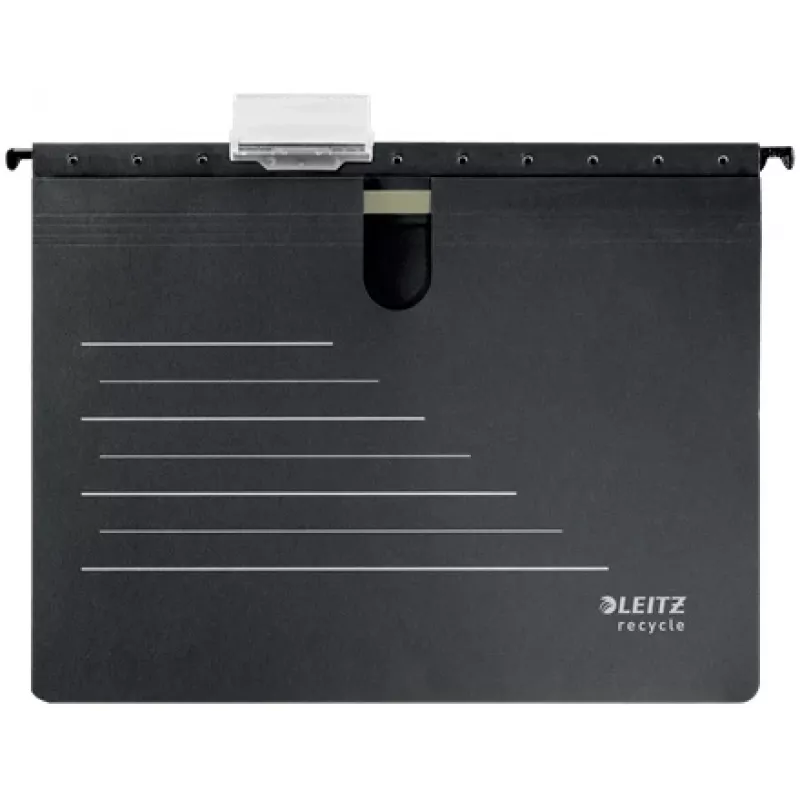 Leitz Alpha® Recycle Karton-Hängemappe, A4, Schwarz, Karton, 348 mm, 2 mm, 270 mm