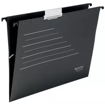 Leitz Alpha® Recycle Karton-Hängemappe, A4, Schwarz, Karton, 80 g/m², 150 Blatt, 348 mm