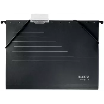 Leitz Alpha® Recycle Karton-Hängemappe, A4, Schwarz, Karton, 80 g/m², 150 Blatt, 348 mm
