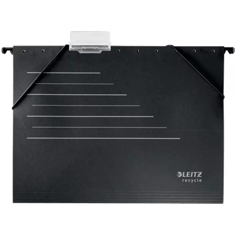 Leitz Alpha® Recycle Karton-Hängemappe, A4, Schwarz, Karton, 80 g/m², 150 Blatt, 348 mm