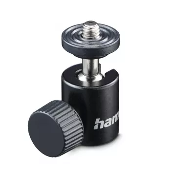 Stativ-Kugelkopf HAMA 00005000, 1/4 Zoll Gewinde, 38 mm Höhe, Schwarz