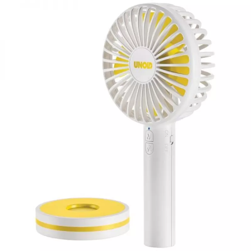 Unold Breezy 86610 Handventilator, weiß/gelb