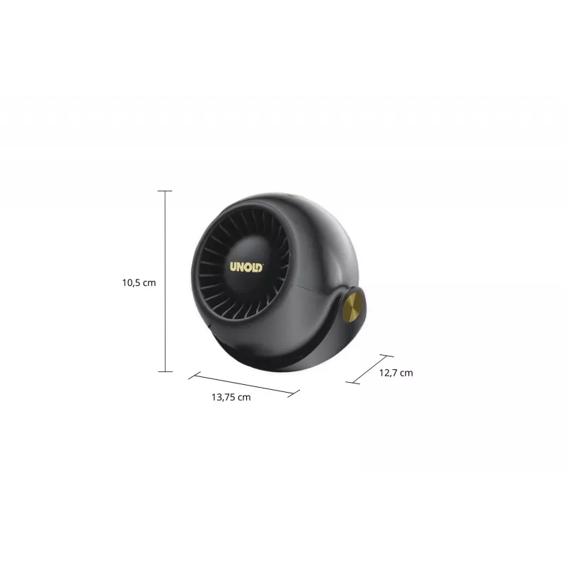 Unold Breezy Bowl 86675 kompakter persönlicher Ventilator, schwarz