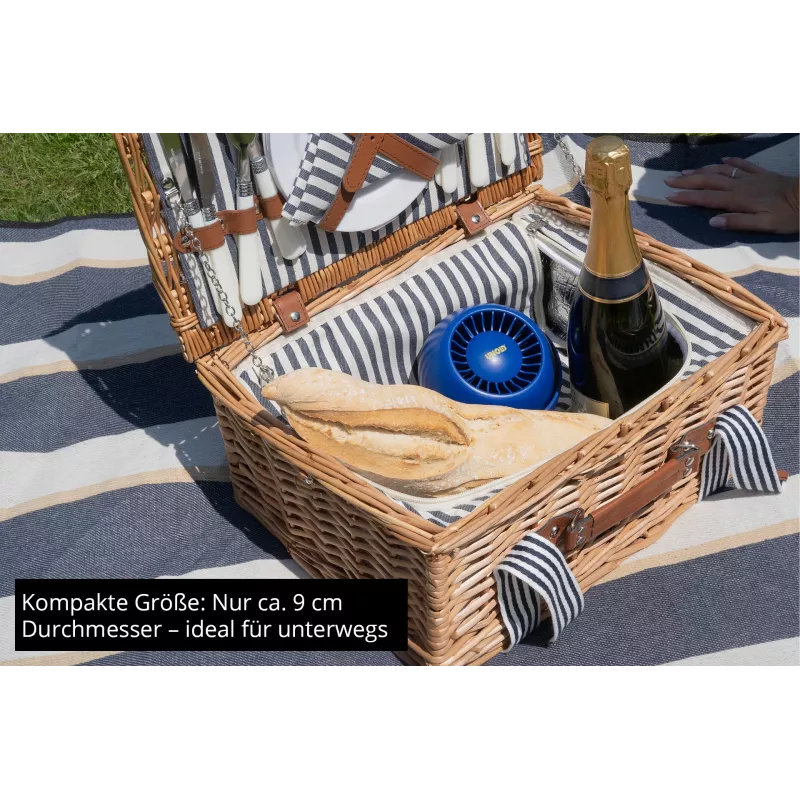 Unold Breezy Bowl 86675 kompakter persönlicher Ventilator, schwarz