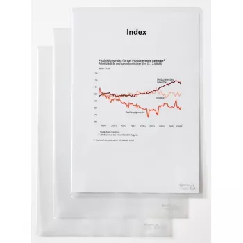 Rexel Dokumentenmappe - Standard, A4, PVC, Transparent, 229 mm, 318 mm, 20 mm
