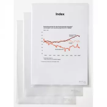 Rexel Dokumentenmappe - Standard, A4, PVC, Transparent, 229 mm, 318 mm, 20 mm