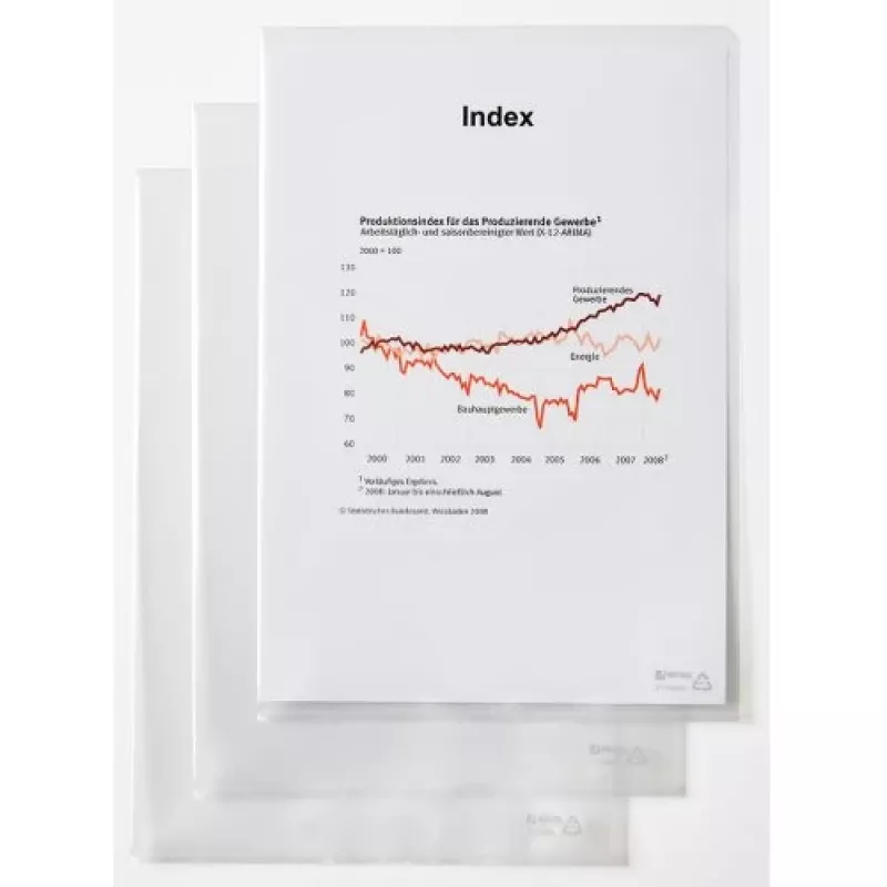 Rexel Dokumentenmappe - Standard, A4, PVC, Transparent, 229 mm, 318 mm, 20 mm