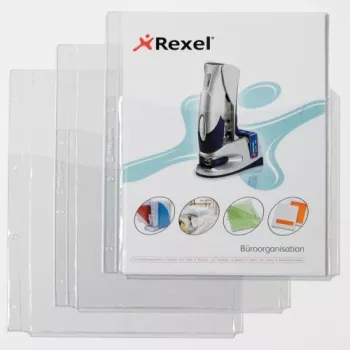 Rexel Extraklasse Taschen mit Frontabdeckung, 210 x 297 mm (A4), Transparent, Polyvinylchlorid, 0,18 mm, 220 mm, 318 mm