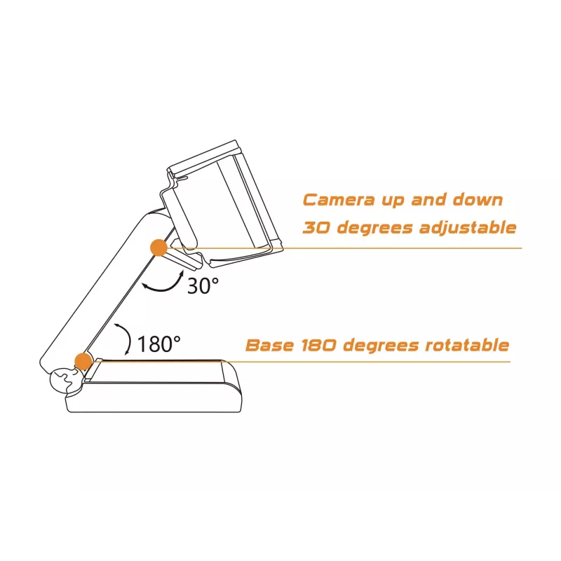Conceptronic AMDIS 2K Super HD Autofokus-Webcam mit Mikrofon
