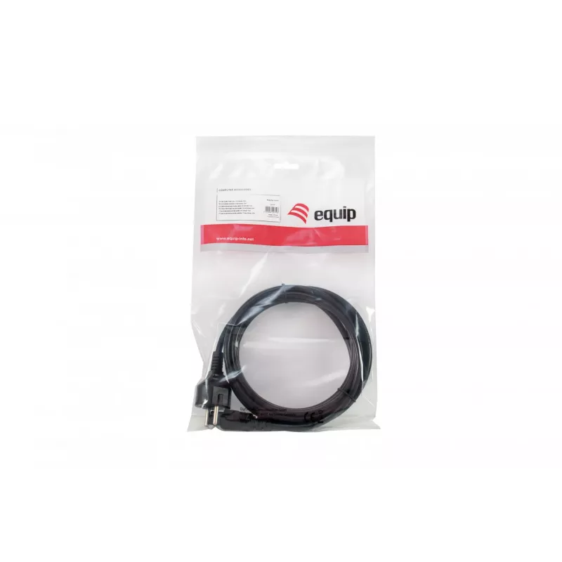 Equip High Quality Netzkabel, C5 auf Schuko, 3,0m, 3 m, C5-Kupplung, CEE7/7, H05VV-F3G, 250 V, 2,5 A