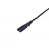 Equip High Quality Netzkabel, C7 auf 2-pol Euro, 3,0 m, 3 m, 2-pol, C7-Kupplung, H03VVH2-F, 250 V, 2,5 A