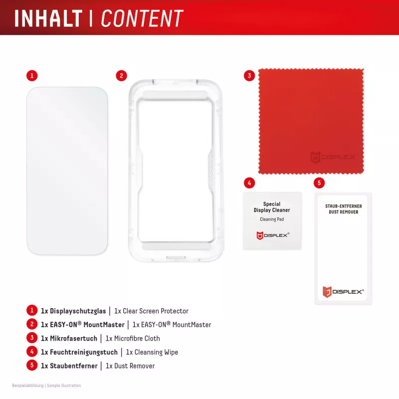 Displex Displayschutz (10H) für Apple iPhone 17, kratzfest