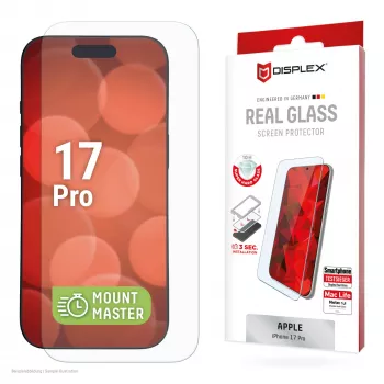 Displex Displayschutzfolie (10H) für Apple iPhone 17 Pro, kratzfest