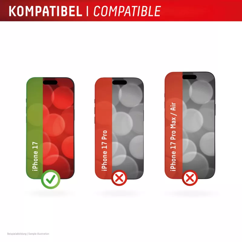 Displex Premium Displayschutzfolie (Full Abdeckung, 10H) für Apple iPhone 17, Full Abdeckung