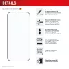 Displayschutzfolie e.v.i. Displex Premium für iPhone 17 Pro Max mit Mount Master (kratz- und schmutzabweisend, transparent/schwarz)