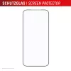 Displayschutzfolie e.v.i. Displex Premium für iPhone 17 Pro Max mit Mount Master (kratz- und schmutzabweisend, transparent/schwarz)