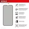 Privacy Panzerglas Displayschutz e.v.i. Displex (10H) für Apple iPhone 16e/17e mit Sichtschutzfilter, stoß- und kratzfest
