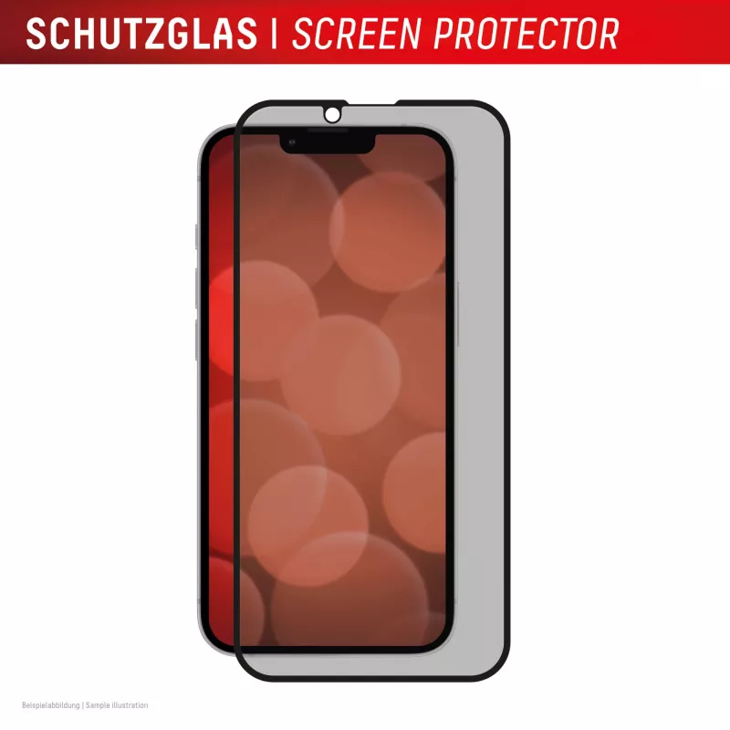 Privacy Panzerglas Displayschutz e.v.i. Displex (10H) für Apple iPhone 16e/17e mit Sichtschutzfilter, stoß- und kratzfest